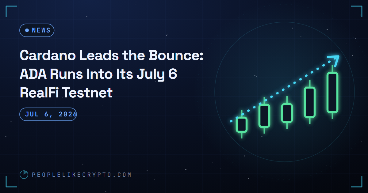 A rising price curve with an annotation marking a testnet launch date