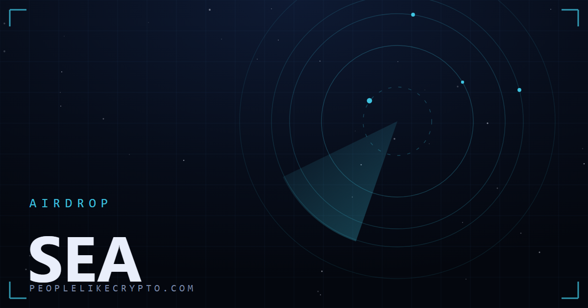 Stylized ocean-radar motif for the SEA token