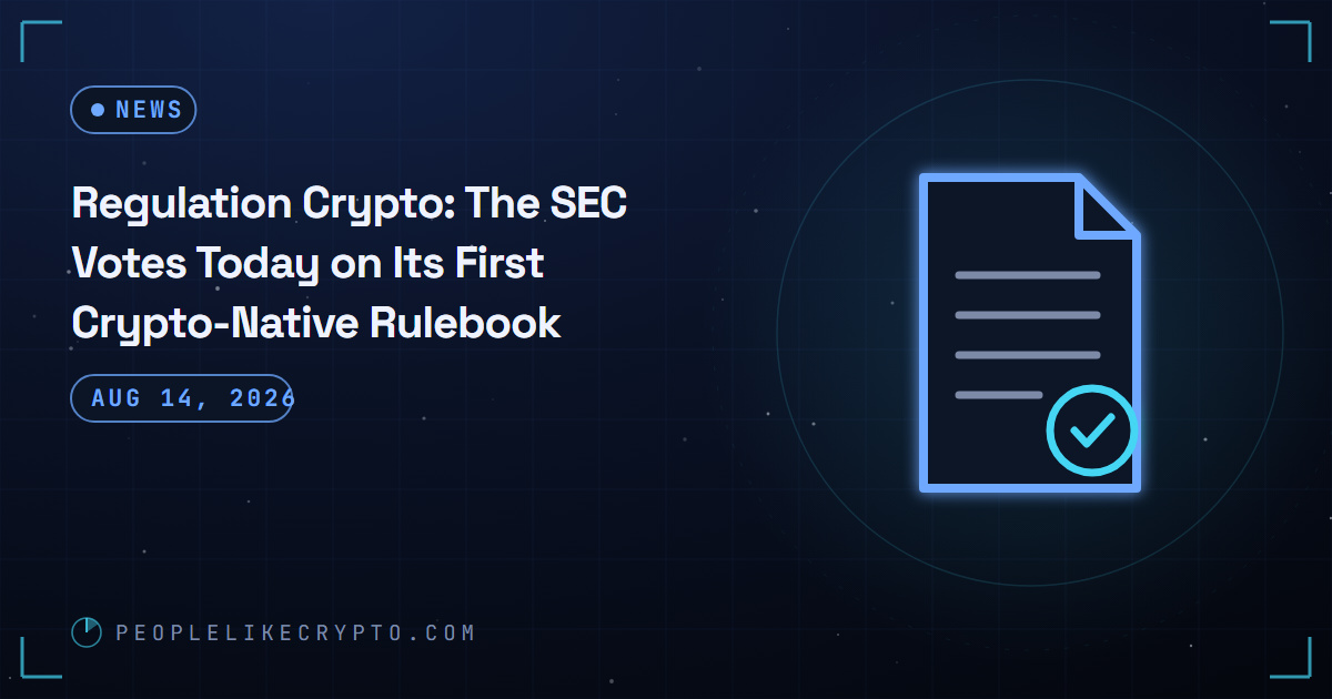 A rulebook opening into three doorways of different sizes under a regulatory seal